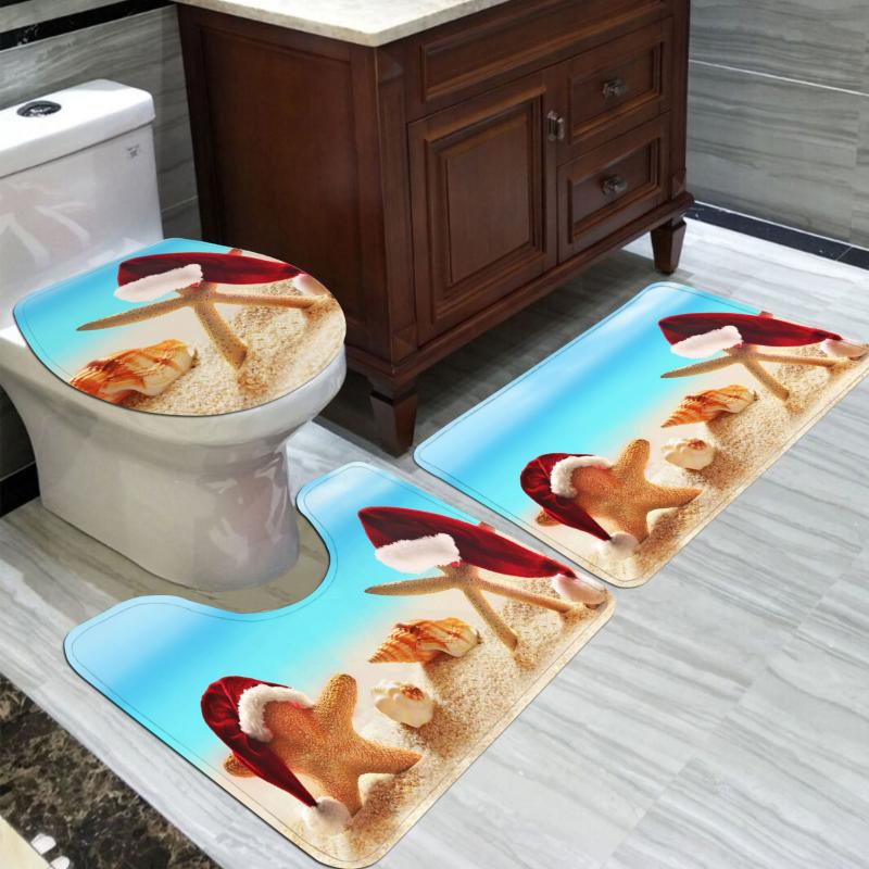 Anti-slip Mat Set Toilet Seat Cover Rug Bathroom Accessories Flannel Absorbent 3pcs/set Ocean Pattern Bath Mat Bathroom
Anti-slip Mat Set Toilet Seat Cover Rug Bathroom Accessories Flannel Absorbent 3pcs/set Ocean Pattern Bath Mat Bathroom
