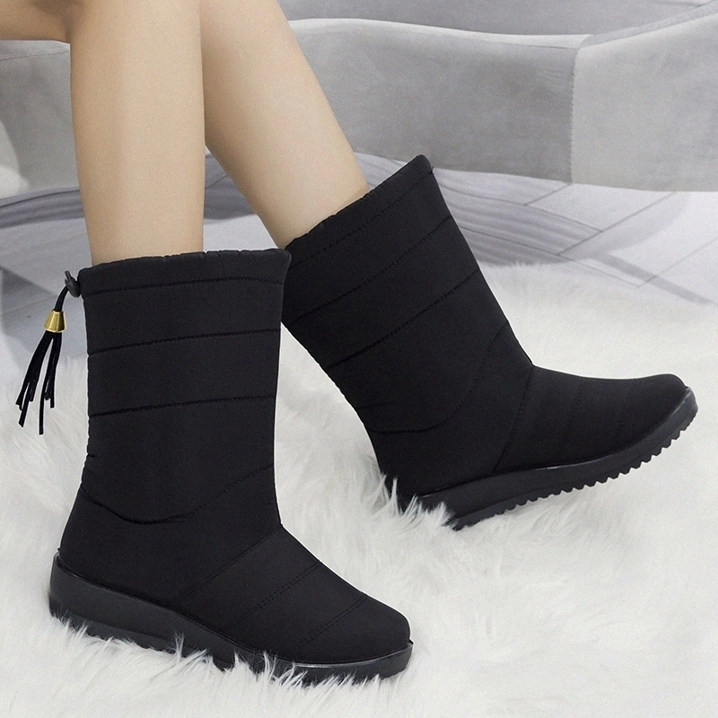 Women Boots 2019 Fashion Winter Boots With Wedges Heels Mid-Calf Botas Mujer Waterproof Snow High Warm Winter Shoes Female #G91s, Black
Women Boots 2019 Fashion Winter Boots With Wedges Heels Mid-Calf Botas Mujer Waterproof Snow High Warm Winter Shoes Female #G91s, Black