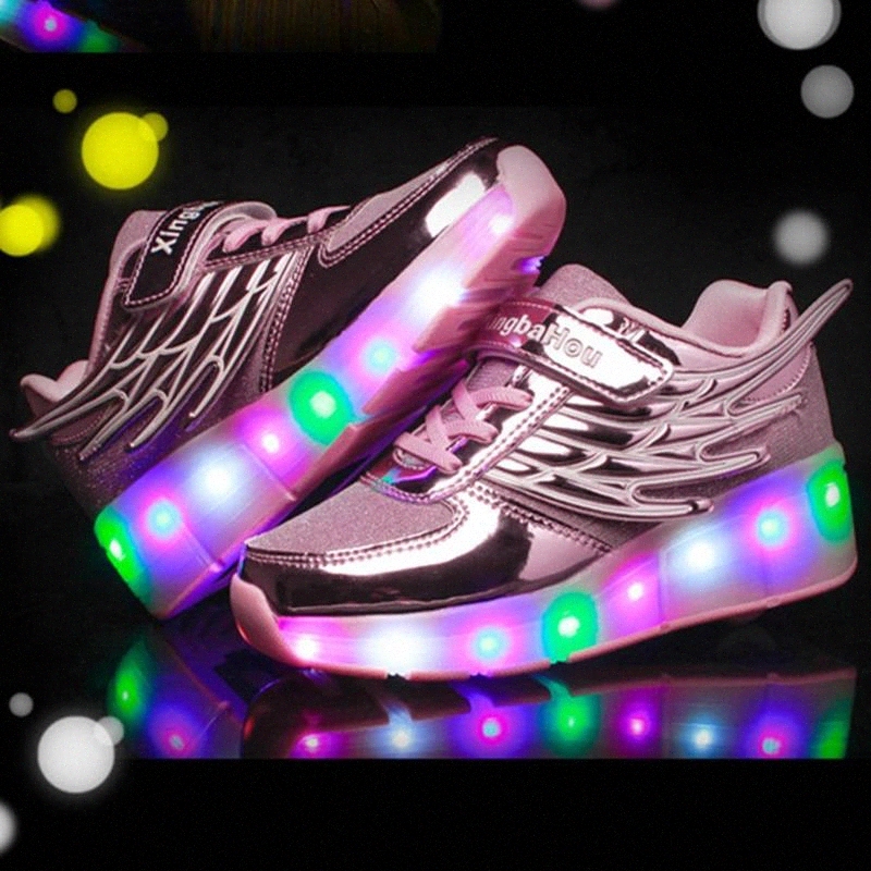 Kids LED light roller shoes for boy girl children luminous skate sneakers with on double wheels kids roller skates lights shoes #zH7A
Kids LED light roller shoes for boy girl children luminous skate sneakers with on double wheels kids roller skates lights shoes #zH7A