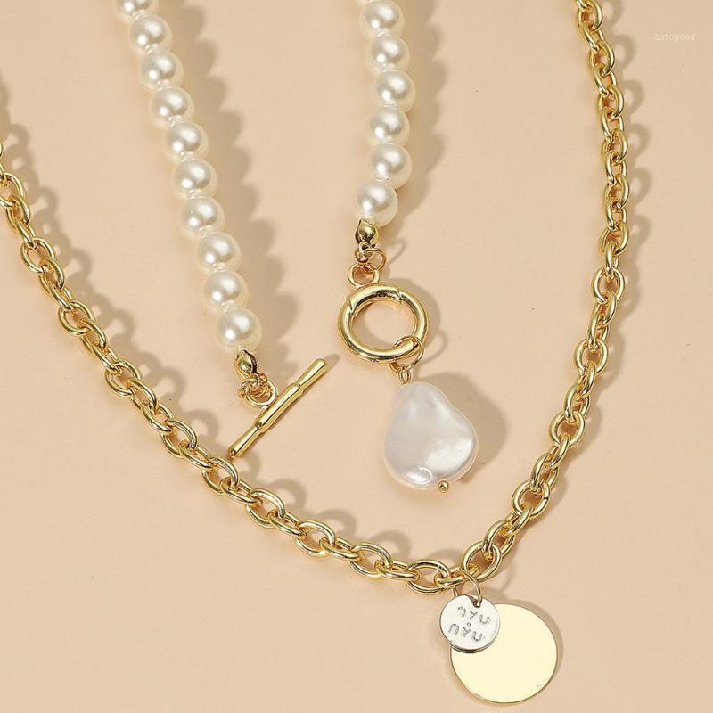 Chains Punk Multi Layer Imitation Pearl Choker Necklace Collar Retro Round Pendant Long Chain Women Jewelry1 
Chains Punk Multi Layer Imitation Pearl Choker Necklace Collar Retro Round Pendant Long Chain Women Jewelry1
