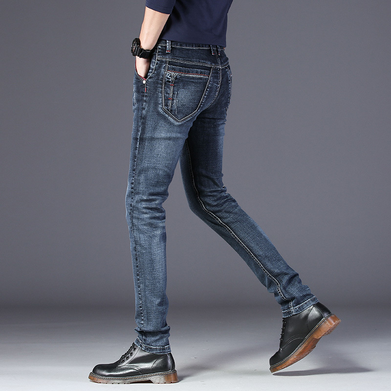 Batmo new arrival high quality casual slim elastic jeans men men's pencil pants skinny jeans men Z002 201123