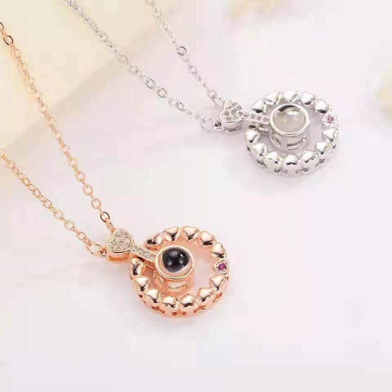100 languages I love you projection necklace custom photo heart-shaped pendant net red same style clavicle chain
100 languages I love you projection necklace custom photo heart-shaped pendant net red same style clavicle chain