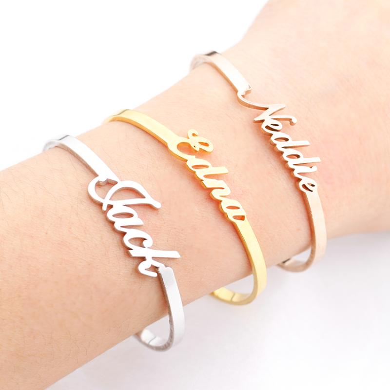 CAVSUAT Bridesmaid Custom Name Bangles For Women Kids Handmade DIY Any Word Letter Flat Charm Personalized Jewelry
CAVSUAT Bridesmaid Custom Name Bangles For Women Kids Handmade DIY Any Word Letter Flat Charm Personalized Jewelry