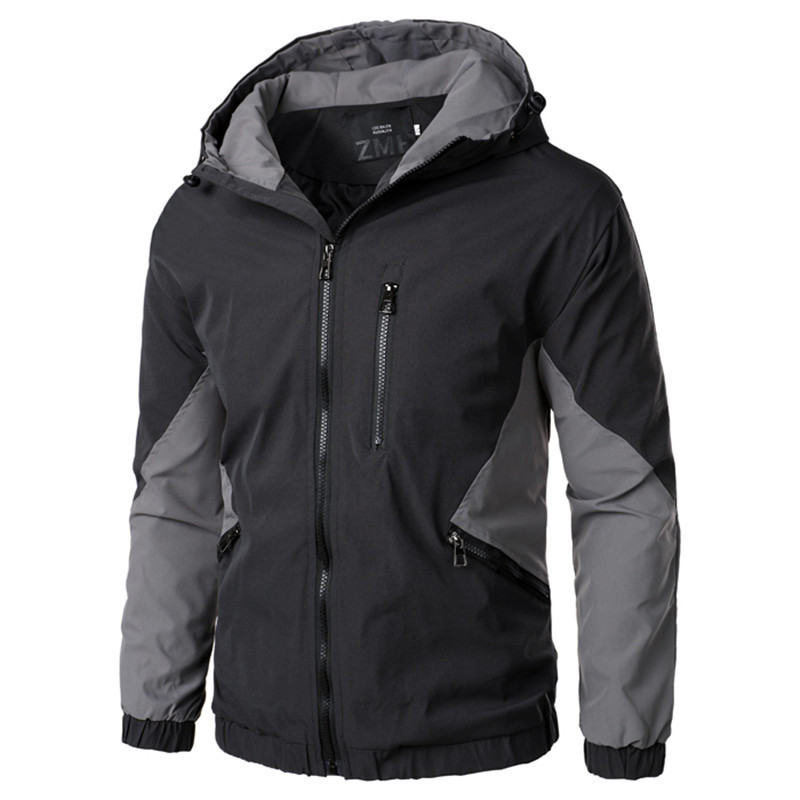 Autumn Winter Hooded Zipper Jacket Men Streetwear Bomber Jacket Windbreaker Mens Sportswear Coat Slim Fit Pilot Outwear 201118