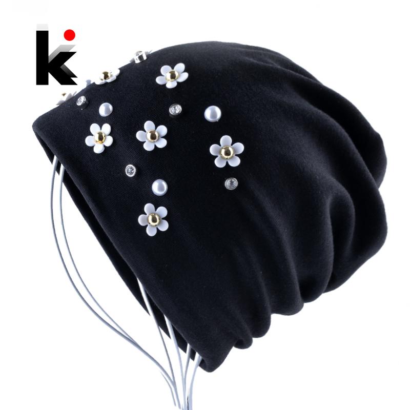 New Fashion Beanie Hat Solid Color Peal Rhinestone Flower Skullies Beanies Women Autumn Winter Female Bonnet Cap Chapeu Feminino, Black
New Fashion Beanie Hat Solid Color Peal Rhinestone Flower Skullies Beanies Women Autumn Winter Female Bonnet Cap Chapeu Feminino, Black