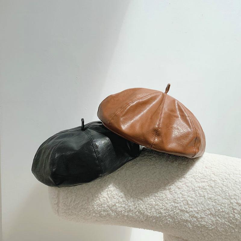 Stingy Brim Hats Women 2021 Version PU Leather Versatile Fashion Hat Autumn Winter Bud Black Coffee Girl 56-58cm Octagonal Leisure Travel1
Stingy Brim Hats Women 2021 Version PU Leather Versatile Fashion Hat Autumn Winter Bud Black Coffee Girl 56-58cm Octagonal Leisure Travel1