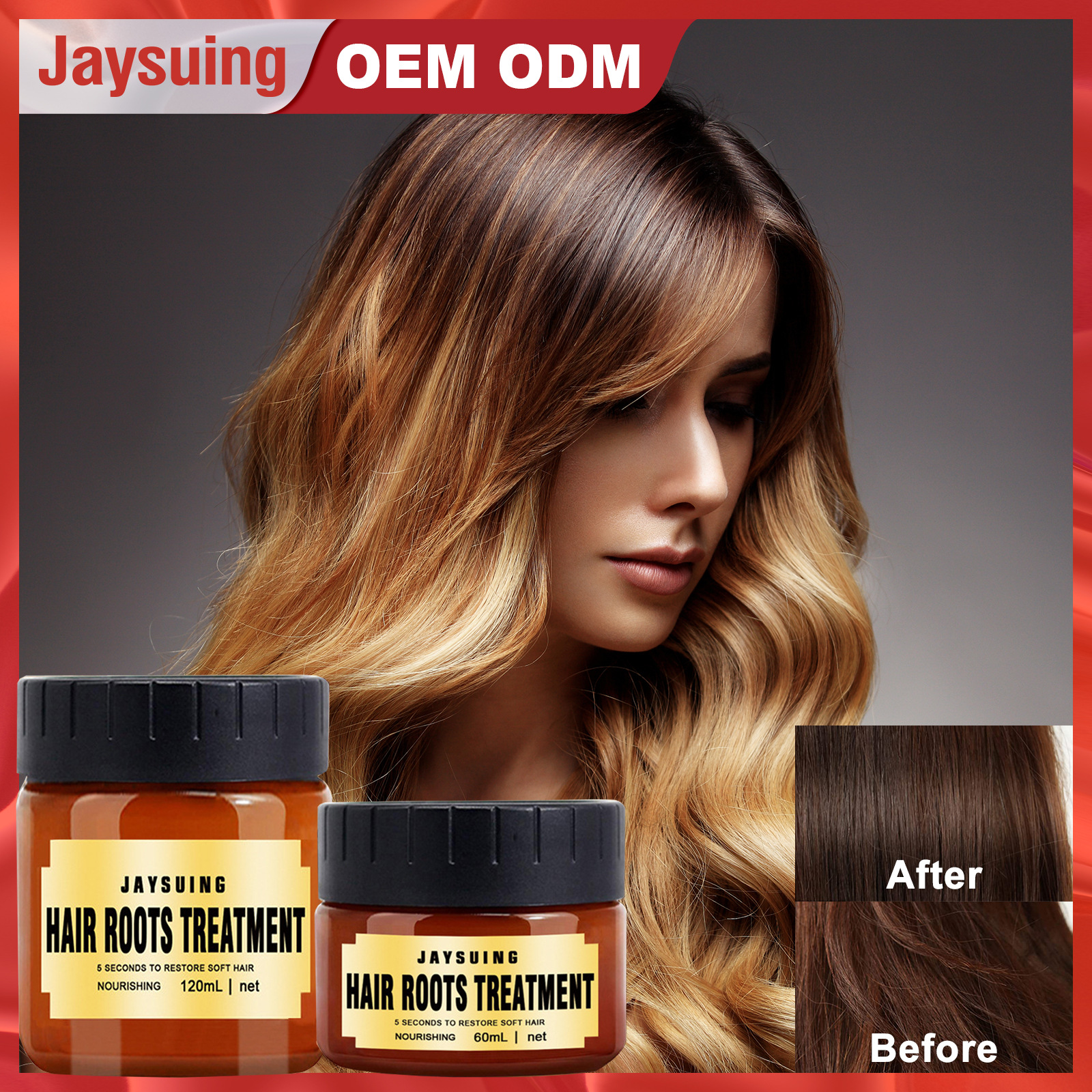 Jaysuing OEM ODM Conditioner to improve dryness and irritability repair scalding and dyeing damage silky and smooth conditioner hair film