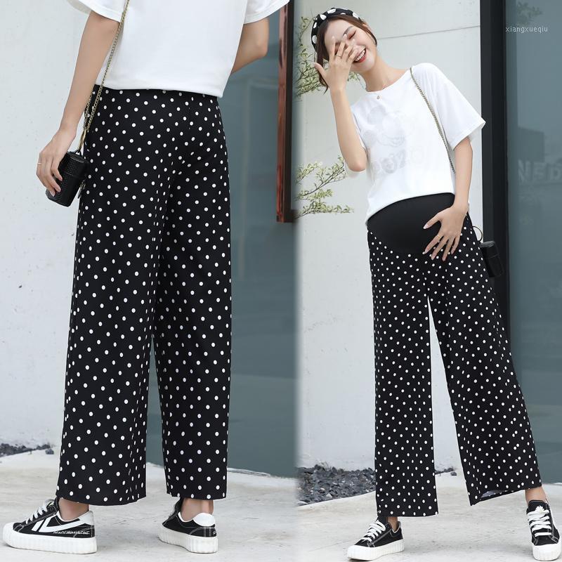 Summer 2020 pregnant women's pantaloons relaxed nine minutes straight tube pantaloons large print wave dot1, Black
Summer 2020 pregnant women's pantaloons relaxed nine minutes straight tube pantaloons large print wave dot1, Black