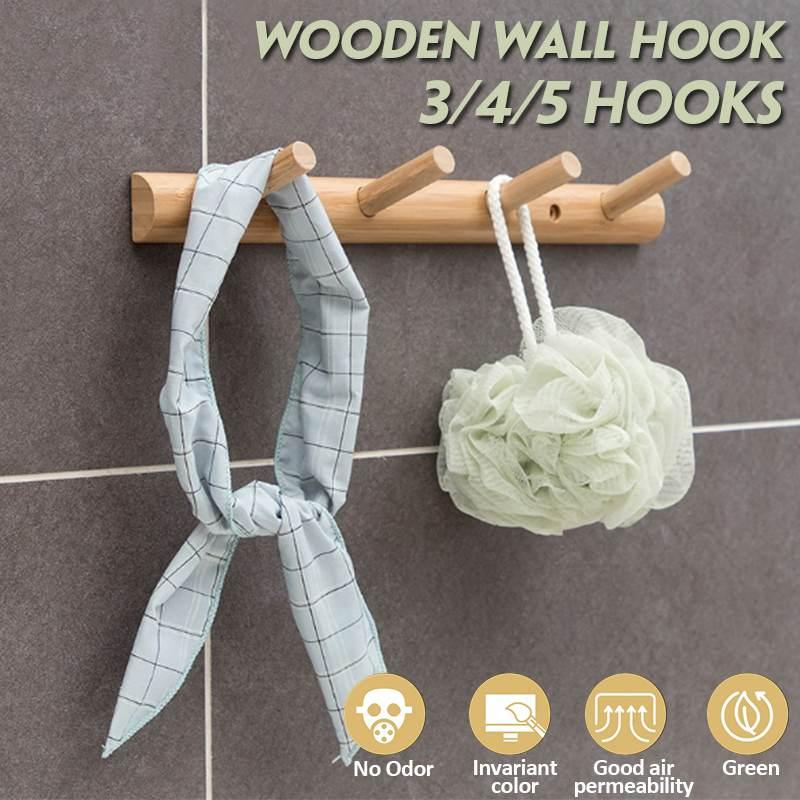 Natural Bamboo Ho 3/4/5 Hos Wall Mount Clothes Bag Towel Ho Dual-purpose Wooden Hos Rack for Kitchen Bathroom Door
Natural Bamboo Ho 3/4/5 Hos Wall Mount Clothes Bag Towel Ho Dual-purpose Wooden Hos Rack for Kitchen Bathroom Door