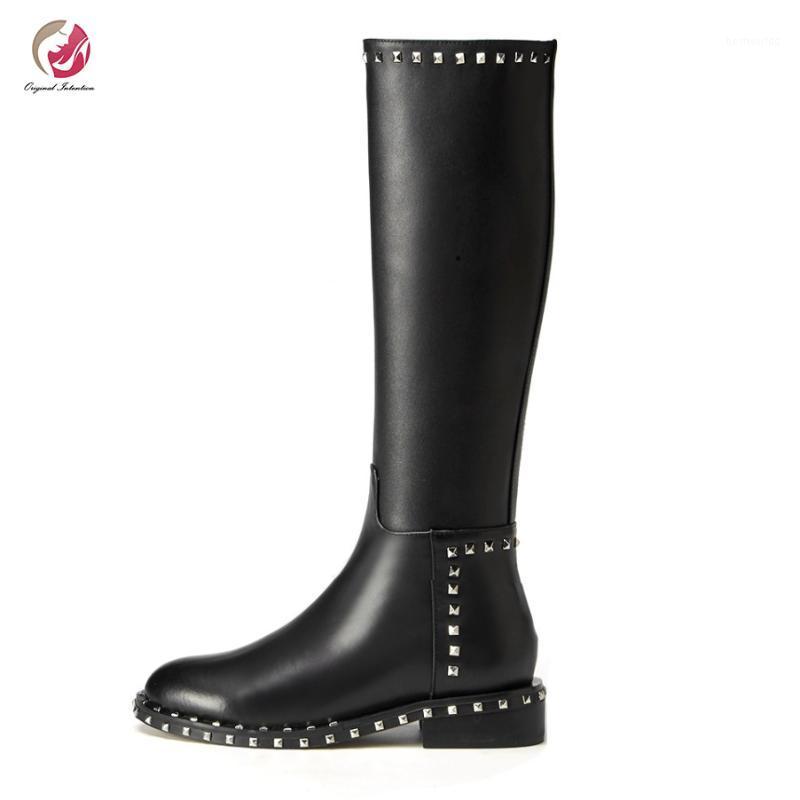 Original Intention Fashion Women Over the Knee Boots Round Toe Thin Heels Boots Real Leather Rivet Shoes Woman Casual Dress1, Ef7425 black
Original Intention Fashion Women Over the Knee Boots Round Toe Thin Heels Boots Real Leather Rivet Shoes Woman Casual Dress1, Ef7425 black
