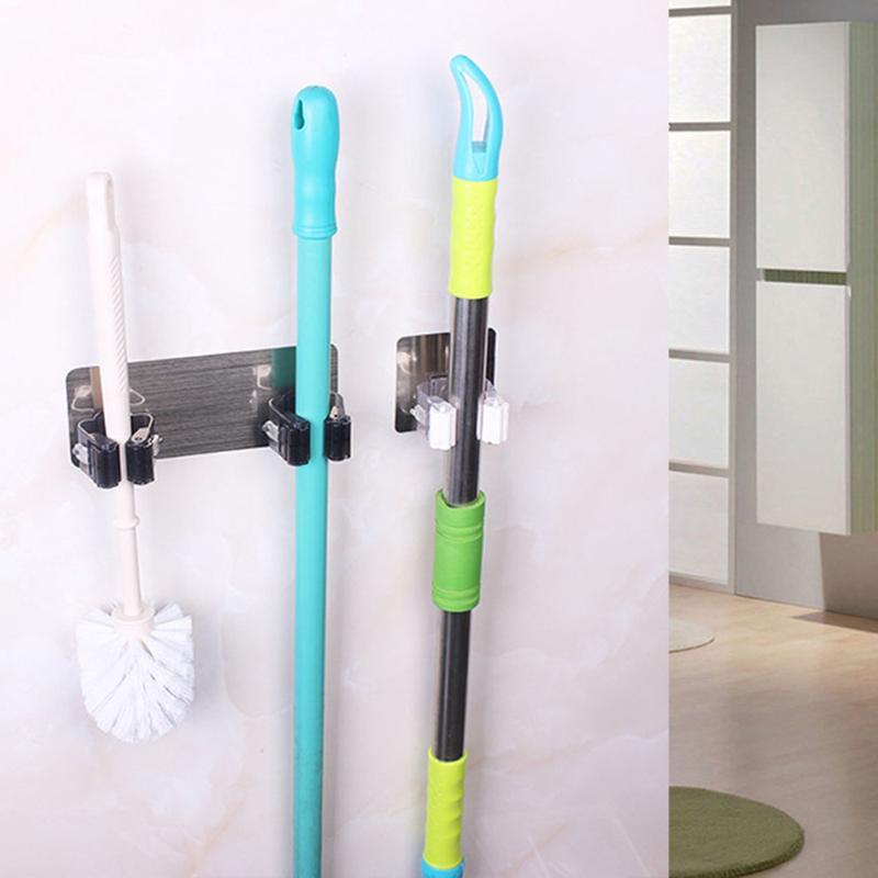 1Pcs Wall Mounted Mop bathroom Organizer Holder Brush Broom Hanger Storage Rack Kitchen Tool rangement prateleira Z604
1Pcs Wall Mounted Mop bathroom Organizer Holder Brush Broom Hanger Storage Rack Kitchen Tool rangement prateleira Z604
