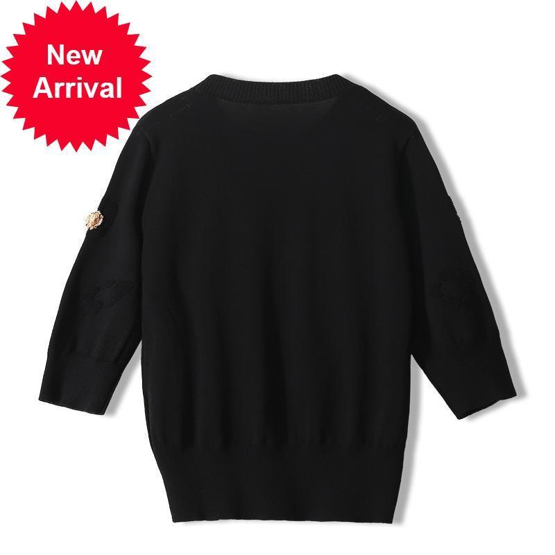 New Brand 2021 of Luxury Metal Design Mode Buttons Loose Shirts New 3d Summer Flower Malha Top Pullover Silk Clothes Ice K2OG, Black
New Brand 2021 of Luxury Metal Design Mode Buttons Loose Shirts New 3d Summer Flower Malha Top Pullover Silk Clothes Ice K2OG, Black