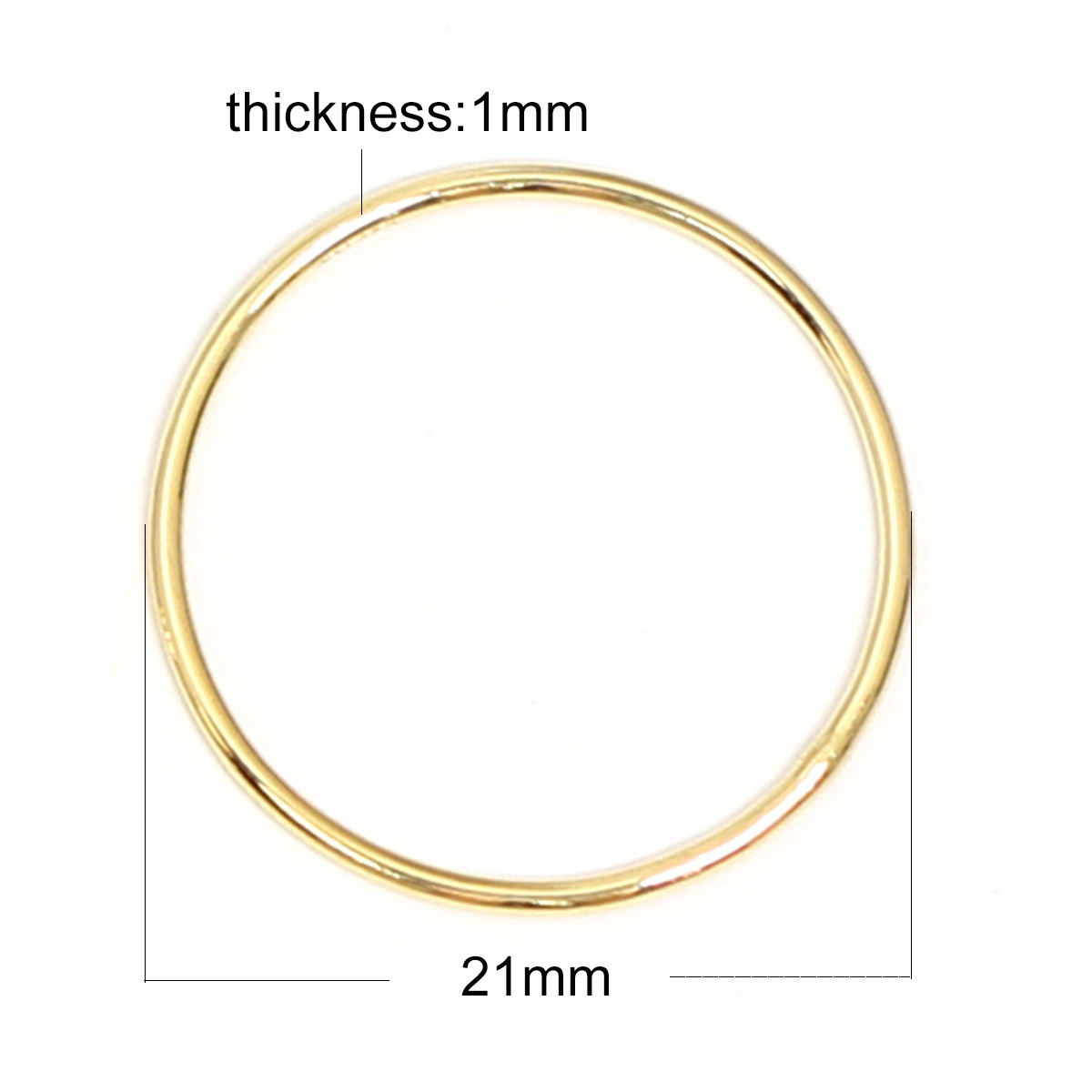 Beadsnice 14k gold filled closed large jump ring round diy metal jewelry findings