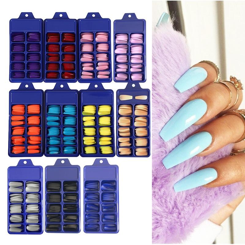 100PCS/Box Colorful Matte Full Cover False Nails Artificial Fake Nail Pink Red Long Ballet Press On Nails Manicure Art Tools, 12
100PCS/Box Colorful Matte Full Cover False Nails Artificial Fake Nail Pink Red Long Ballet Press On Nails Manicure Art Tools, 12