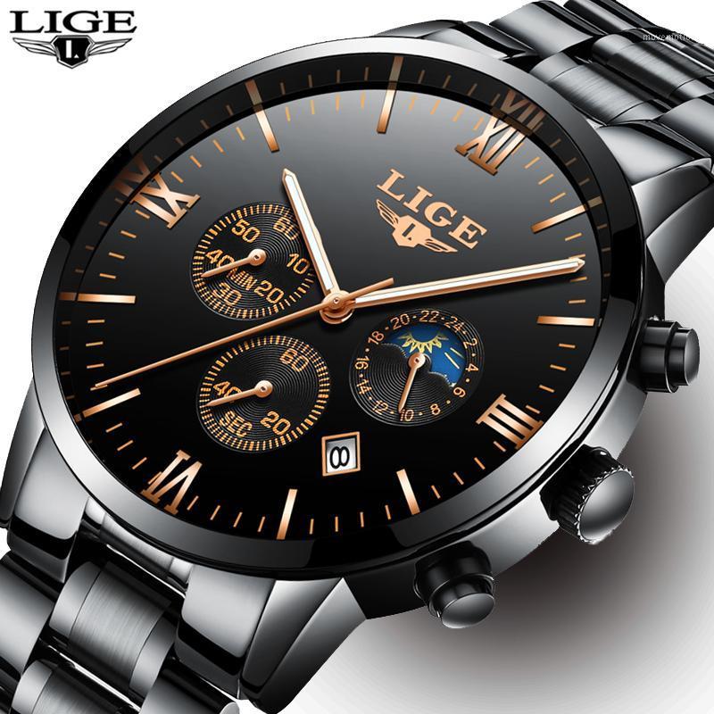 LIGE Mens Watches Chronograph Sports Black Watch Men Calendar Waterproof Full Steel Quartz Watch Relogio Masculino1, Silver black steel
LIGE Mens Watches Chronograph Sports Black Watch Men Calendar Waterproof Full Steel Quartz Watch Relogio Masculino1, Silver black steel