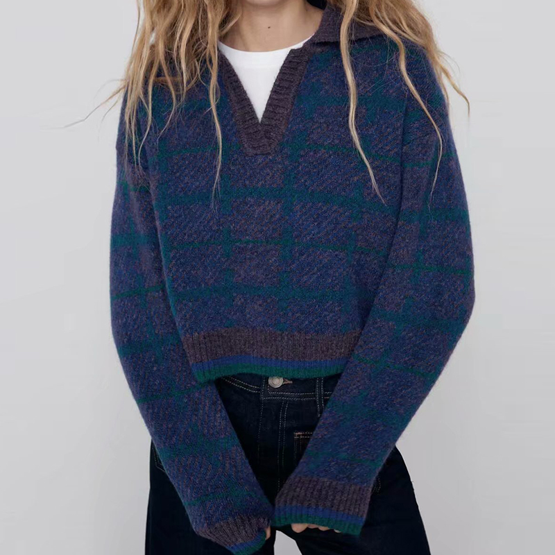 2021 New Autumn Winter Women Plaid Sweaters Wool Pullovers Warm Long Sleeve Vintage V-neck Top Short Lady Cold Wear 5zr5
2021 New Autumn Winter Women Plaid Sweaters Wool Pullovers Warm Long Sleeve Vintage V-neck Top Short Lady Cold Wear 5zr5