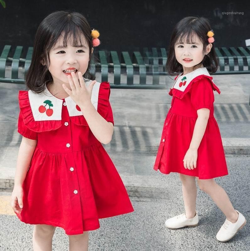 Cherry Baby Girl Dress 2020 Summer Sailor Collar Red Short Sleeve Dress Kids Clothes 2-6Y LT0211
Cherry Baby Girl Dress 2020 Summer Sailor Collar Red Short Sleeve Dress Kids Clothes 2-6Y LT0211