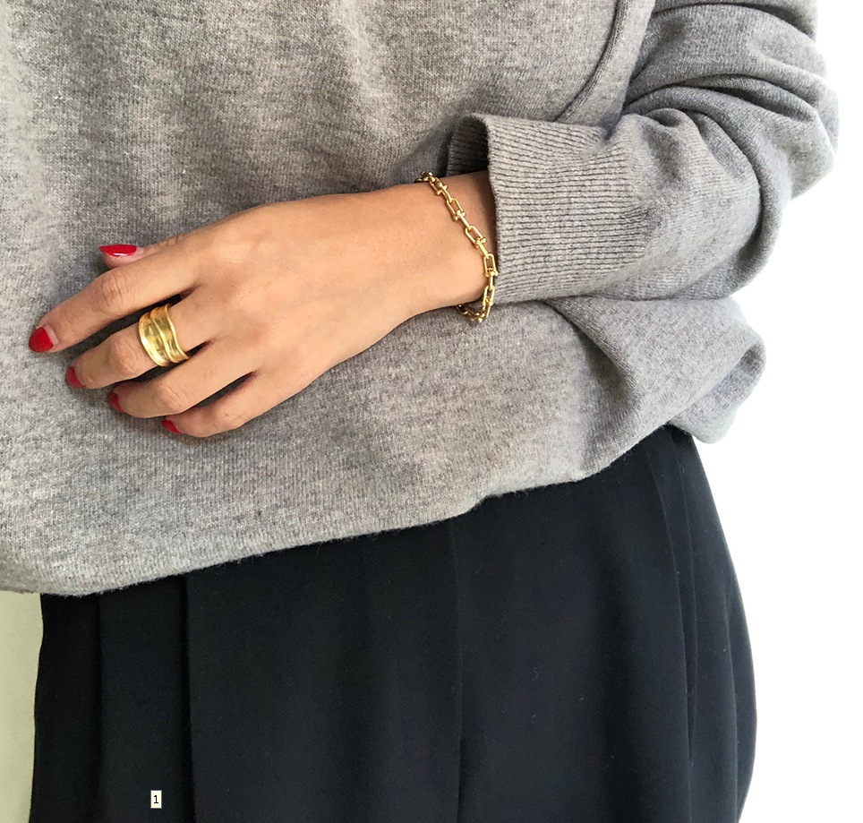 New minimalism 925 sterling silver handmade vintage jewelry American European designer irregular adjustable rings in gold and rhodium colors