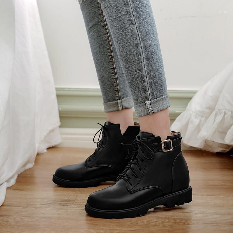 YMECHIC 2020 Winter Black Brown Combat Boots for Women Flat Heel Shoes Buckle Lace Up Ladies Ankle Motorcycle Boots Plus Size1
YMECHIC 2020 Winter Black Brown Combat Boots for Women Flat Heel Shoes Buckle Lace Up Ladies Ankle Motorcycle Boots Plus Size1
