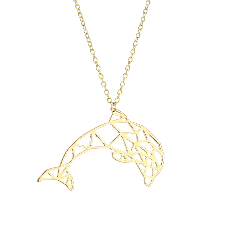 European And American Popular Creative Hollow-Out White Shark Dolphin Necklace Female Personality Necklace
European And American Popular Creative Hollow-Out White Shark Dolphin Necklace Female Personality Necklace