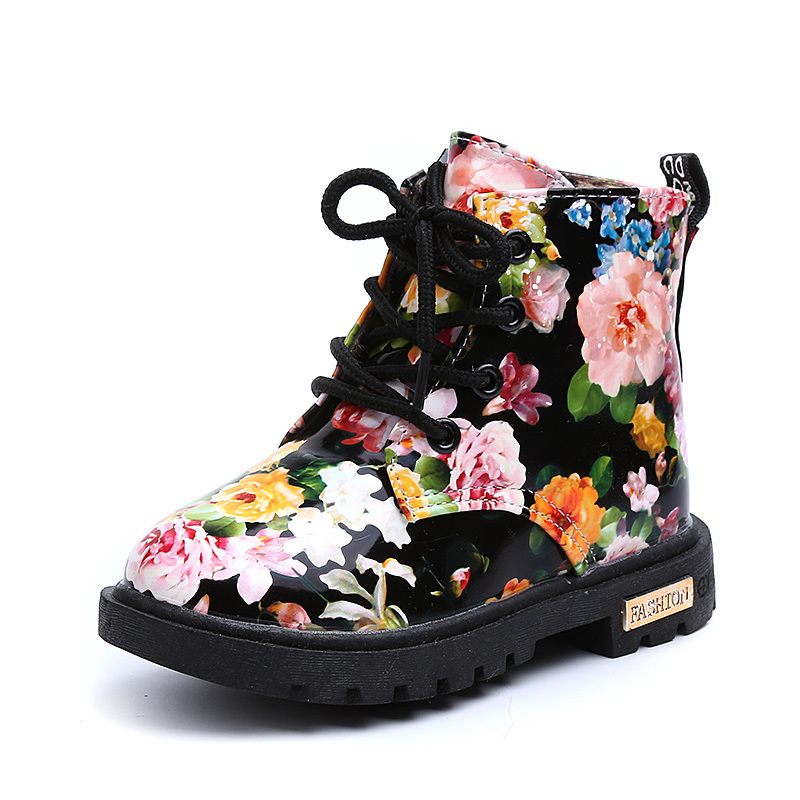 Comfy Kids Girls Boots Floral Martin Botas Size 21-30 Kids Rubber Sole Graceful Flower Print PU Leather Bottes Welcome Wholesale 201128, 607 black
Comfy Kids Girls Boots Floral Martin Botas Size 21-30 Kids Rubber Sole Graceful Flower Print PU Leather Bottes Welcome Wholesale 201128, 607 black