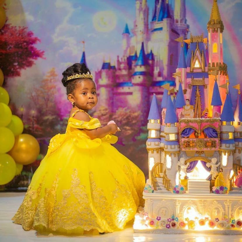 yellow lace crystals flower girl dresses princess ball gown little girl wedding dresses cheap communion pageant dresses gowns zj691