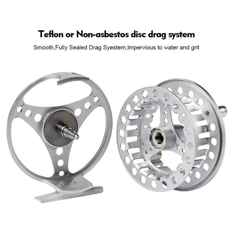 PROBEROS Fly Fishing Wheel 3/4-5/6-7/8 WT Reel Aluminum CNC Machine Cut Large Arbor Die Casting 220308
