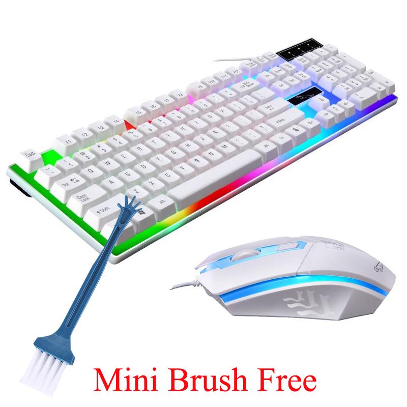 Free Brush RGB Gaming Keyboard Mouse Backlight 104 Keycaps Waterproof Wired USB Keyboard Mouse Sets Computer Components
Free Brush RGB Gaming Keyboard Mouse Backlight 104 Keycaps Waterproof Wired USB Keyboard Mouse Sets Computer Components