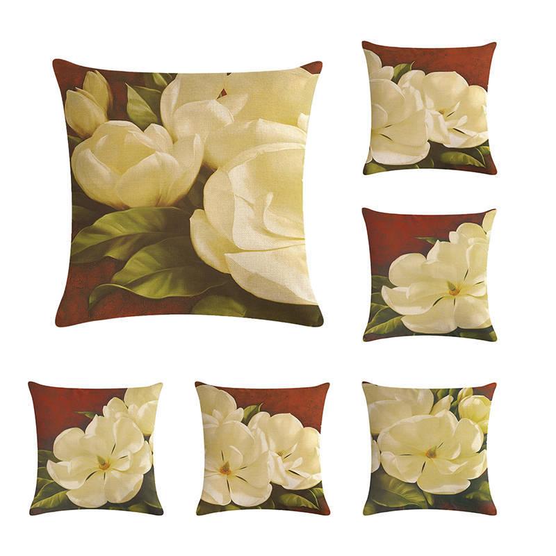 Cushion Cover White Flower Pattern Throw Pillow Case 45*45cm Living Room Car Seat Decoration
Cushion Cover White Flower Pattern Throw Pillow Case 45*45cm Living Room Car Seat Decoration