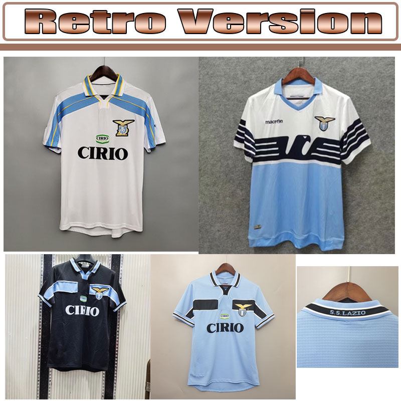 Retro soccer jerseys classic 1989 1990 1991 1992 1999 2000 2001 2014 lazioNEDVED SIMEONE SALAS GASCOIGNE home away football shirt