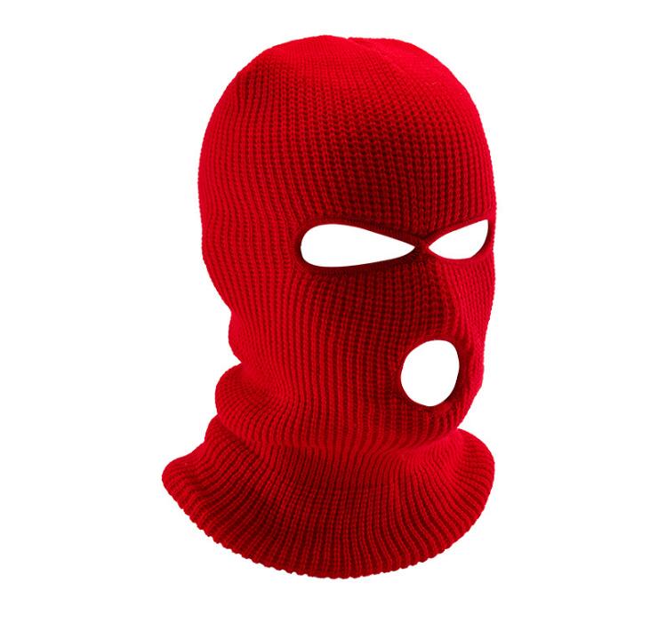 Winter warm hood men's ski and cold riding knitted hat electric motorcycle windproof mask sports face shield GD809