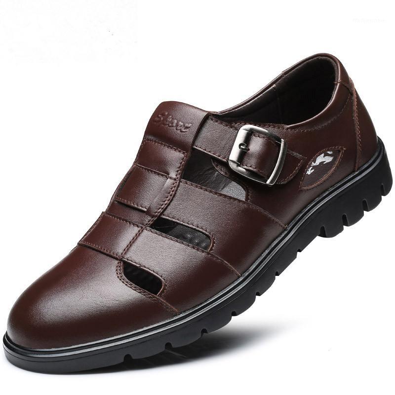 Breathable Big Size Hollow Out Men Sandals Summer Genuine Leather Business Casual Shoes Buckle Outdoor Shoes For Father uii891, Black
Breathable Big Size Hollow Out Men Sandals Summer Genuine Leather Business Casual Shoes Buckle Outdoor Shoes For Father uii891, Black