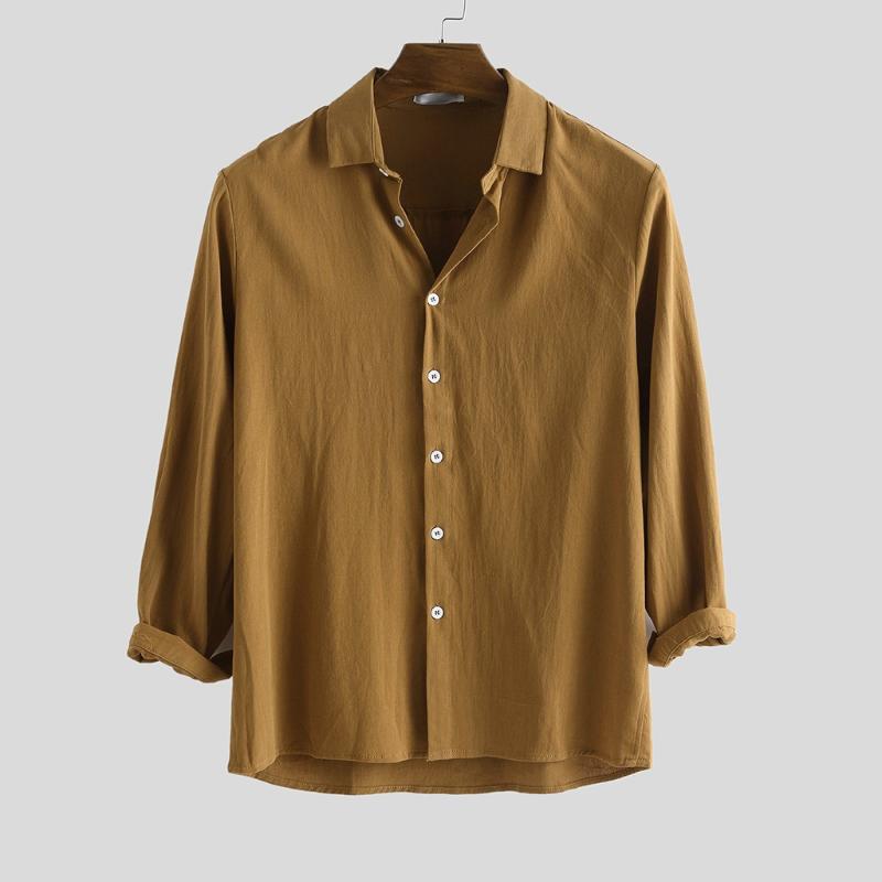 Casual Men's Shirts Men's Button Turn-Down Collar Slim Fit Long Sleeve Top Shirt Cotton Work comfortable Boys Men Shirt Blouse, Black
Casual Men's Shirts Men's Button Turn-Down Collar Slim Fit Long Sleeve Top Shirt Cotton Work comfortable Boys Men Shirt Blouse, Black