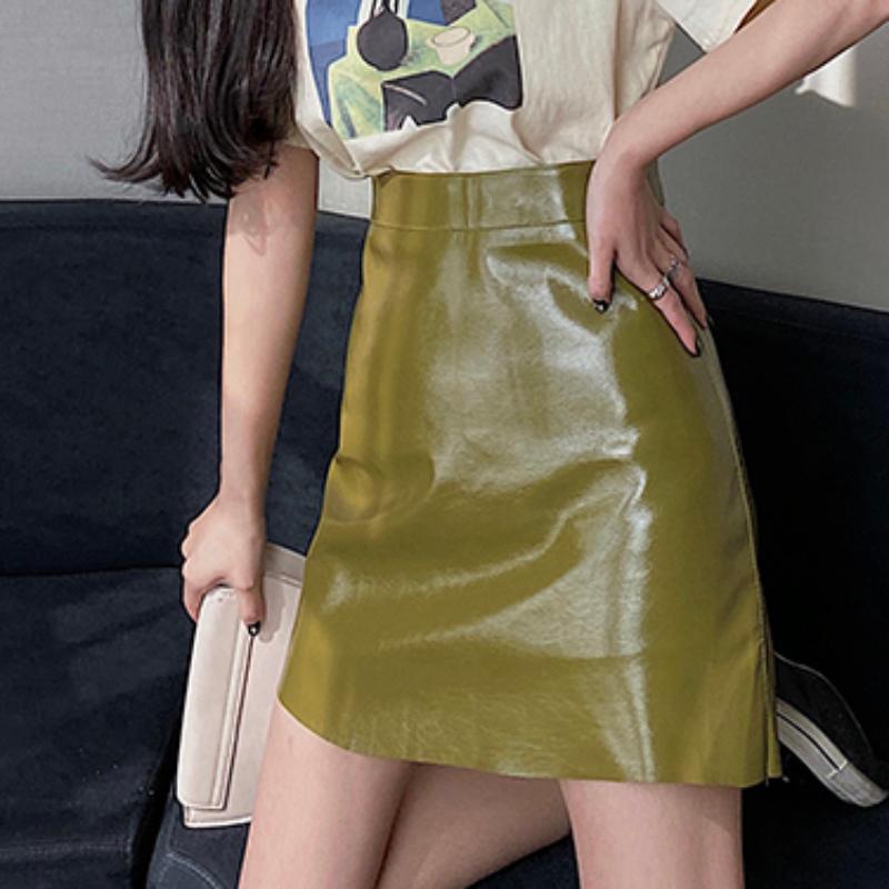 Skirts JMPRS PU Women Mini Skirt Korean Summer A Line High Waist Faux Leather Green Female Fashion Causal Zipper Slim
Skirts JMPRS PU Women Mini Skirt Korean Summer A Line High Waist Faux Leather Green Female Fashion Causal Zipper Slim