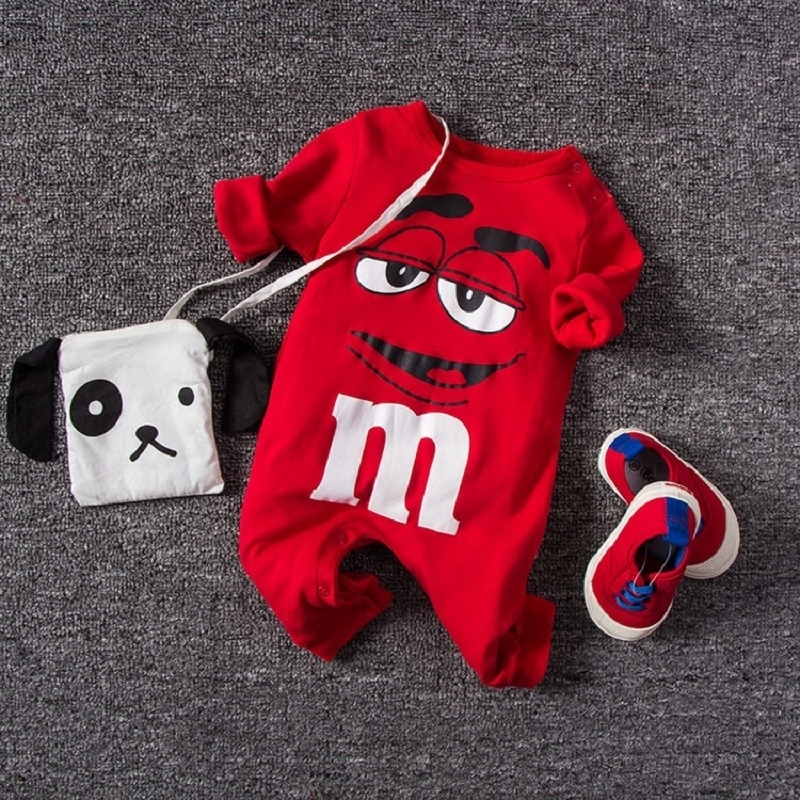 Baby Romper Body Baby Boy Girls Clothes set Kid Jumpsuit MMS Chocolate Bean roupas baby meninos for Babies 0-3M,6 12M 201028