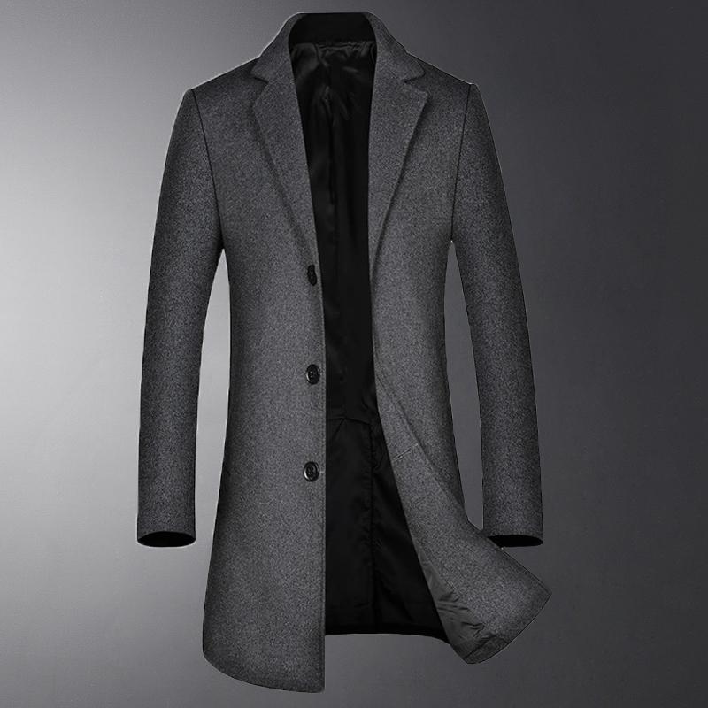 Classic Wool Mens Trench Luxury Solid Color Single Breasted Mens Jackets And Coats Autumn Winter Business And Casual Man Coats, Black
Classic Wool Mens Trench Luxury Solid Color Single Breasted Mens Jackets And Coats Autumn Winter Business And Casual Man Coats, Black