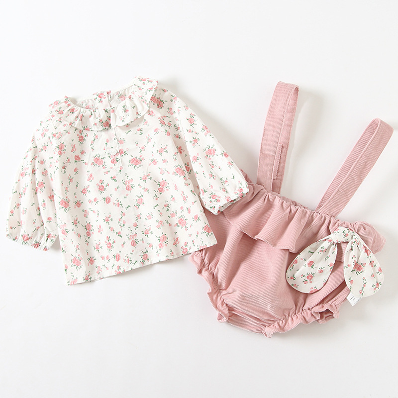 2021 New 0-3y Toddler Baby Girls Clothes Set Long Sleeve Lace Flowers Print Tops +overalls 2pcs/set Princess Kids Costumes with Bow Qqv2, Pink
2021 New 0-3y Toddler Baby Girls Clothes Set Long Sleeve Lace Flowers Print Tops +overalls 2pcs/set Princess Kids Costumes with Bow Qqv2, Pink
