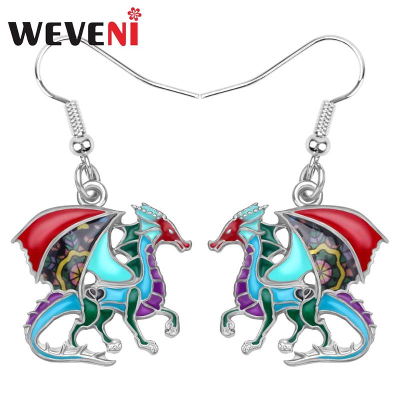 WEVENI Enamel Alloy Anime Floral Dragon Drop Dangle Animal Jewelry For Women Girls Teens Party Decoration Gift
WEVENI Enamel Alloy Anime Floral Dragon Drop Dangle Animal Jewelry For Women Girls Teens Party Decoration Gift