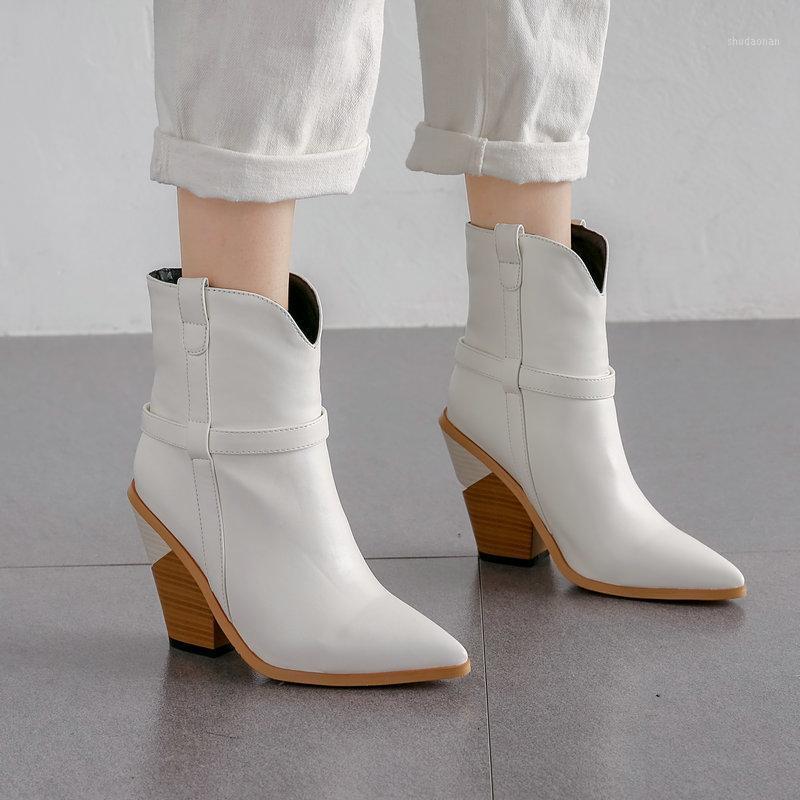 Women Boots Faux Leather High Heel Ankle Boots Autumn Fashion Pointed Toe Wedges Western Comfortable Plush Winter1, White snake
Women Boots Faux Leather High Heel Ankle Boots Autumn Fashion Pointed Toe Wedges Western Comfortable Plush Winter1, White snake