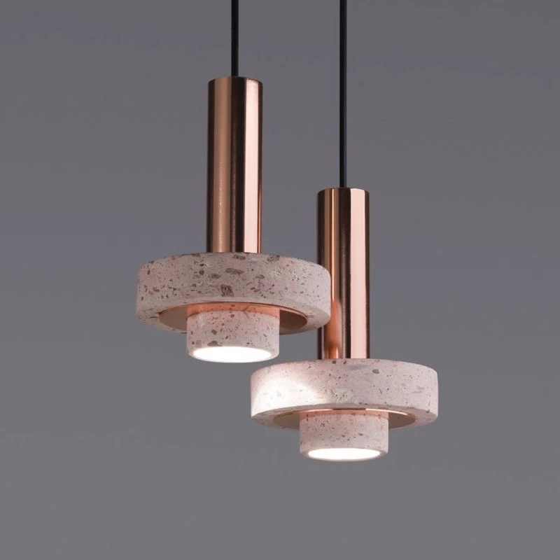 Nordic modern simple dining table hardware Pendant Lamps chandelier Hotel B personalized restaurant marble