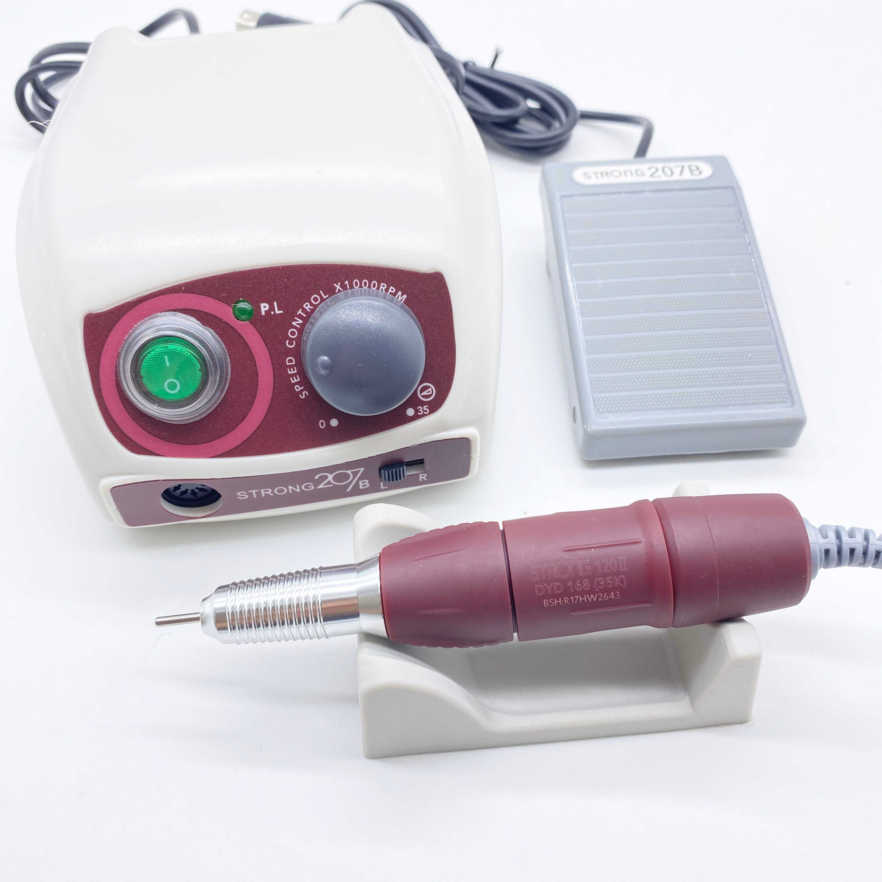 Strong 207b Electric Nail Drill 65W 35000 Milling Machine for Manicure Pedicure Nail Drill Apparatus for Manicure Machine Tool
Strong 207b Electric Nail Drill 65W 35000 Milling Machine for Manicure Pedicure Nail Drill Apparatus for Manicure Machine Tool