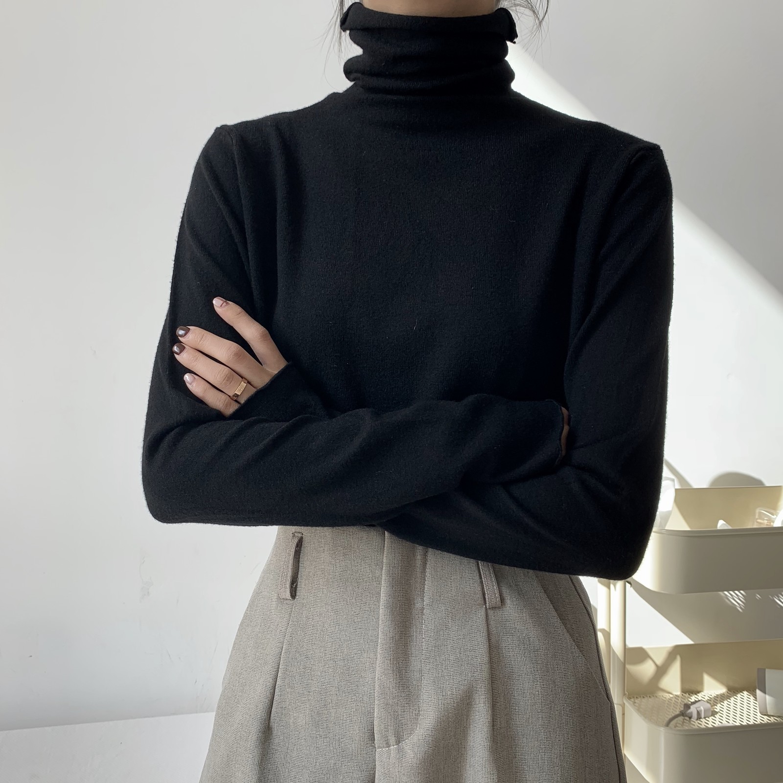 Stretch Women Sweaters Turtleneck Pullovers soft Primer Shirt Long Sleeve Korean Slim-fit Tight Sweater 2020 Autumn Winter Solid LJ201126