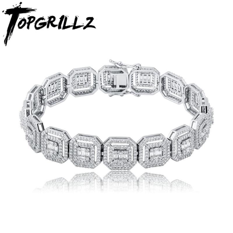 TOPGRILLZ New 13mm Personality Baguette Bracelet Miami Cuban Chain High Quality Iced Out Cubic Zirconia Hip Hop Jewelry For Gift
TOPGRILLZ New 13mm Personality Baguette Bracelet Miami Cuban Chain High Quality Iced Out Cubic Zirconia Hip Hop Jewelry For Gift
