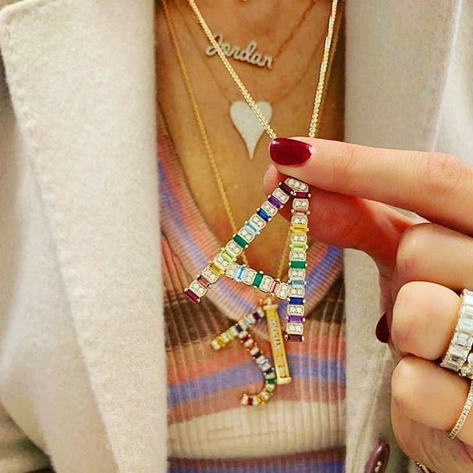 2020 new arrived personalized name letter necklace rainbow cz Initials big Alphabet Long women gorgeous jewelry
2020 new arrived personalized name letter necklace rainbow cz Initials big Alphabet Long women gorgeous jewelry