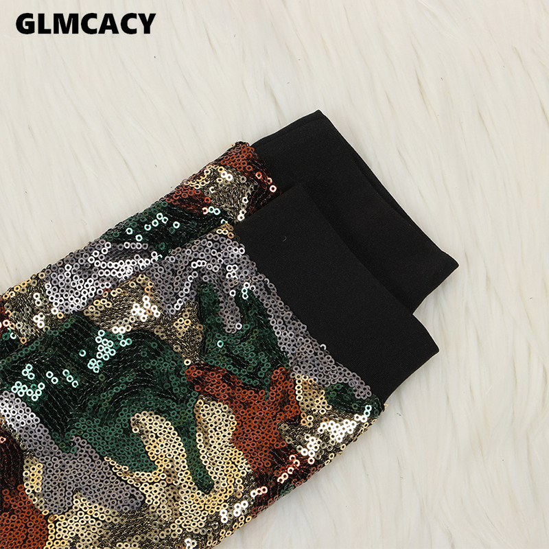 Women Camo Sequin Tracksuits Women Set Autumn Winter Outfits Long Sleeve Top+Pant Sweat Suit Velour 2 Piece Sweatsuit T200623