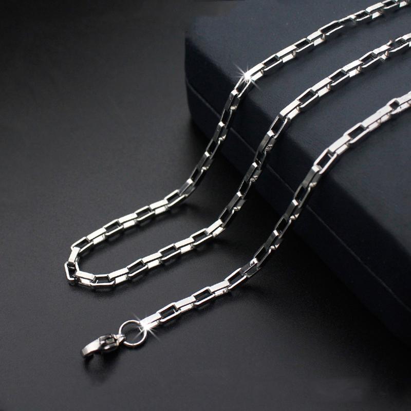 2mm 2.5mm 3mm DIY Silver color Long Box Chain Necklace for Men Titanium Steel Necklace Women Link Chains Accessories 19-24
2mm 2.5mm 3mm DIY Silver color Long Box Chain Necklace for Men Titanium Steel Necklace Women Link Chains Accessories 19-24