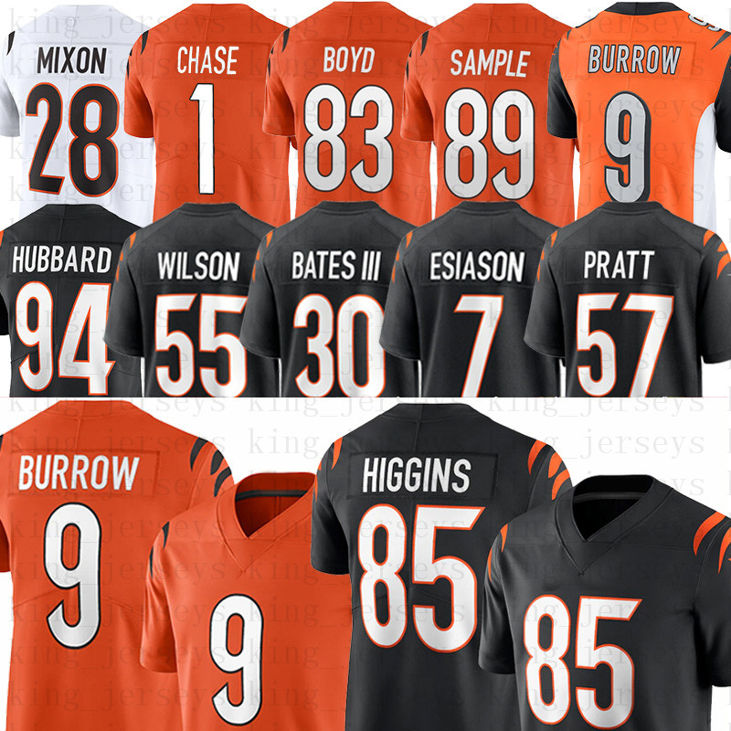 9 Joe Burrow Football Jerseys 85 Tee Higgins Logan Wilson Boomer Esiason Sam Hubbard Tre Flowers Josh Tupou 28 Joe Mixon 58 Joseph Ossa C.J. Uzomah Ja'Marr Chase Jersey, Men(wei jing ren)
9 Joe Burrow Football Jerseys 85 Tee Higgins Logan Wilson Boomer Esiason Sam Hubbard Tre Flowers Josh Tupou 28 Joe Mixon 58 Joseph Ossa C.J. Uzomah Ja'Marr Chase Jersey, Men(wei jing ren)