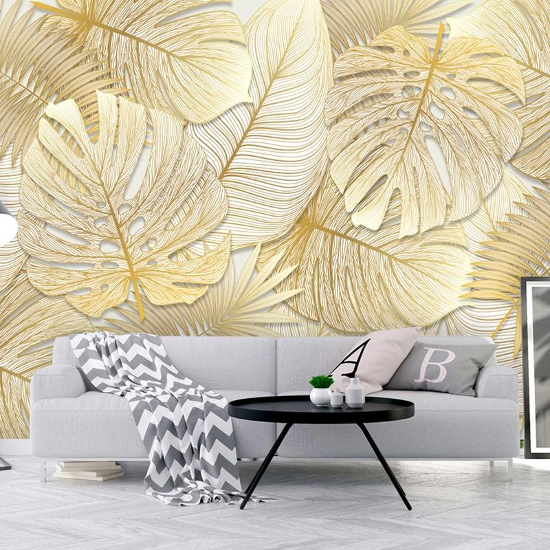 Custom 3D Wallpaper Murals Tropical Rainforest Golden Banana Leaf Photo Wall Paper For Bedroom Living Room Background Home Decor, As pic
Custom 3D Wallpaper Murals Tropical Rainforest Golden Banana Leaf Photo Wall Paper For Bedroom Living Room Background Home Decor, As pic