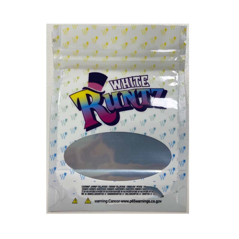 3.5g Runtz packaging small smell proof bag White runtz pre roll packaging recyclable stand up pouch
3.5g Runtz packaging small smell proof bag White runtz pre roll packaging recyclable stand up pouch