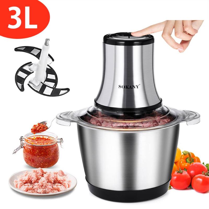 800W 3L Electric Meat Grinder 2 Speeds Stainless Steel Electric Chopper Automatic Mincing Machine Quiet Processor
800W 3L Electric Meat Grinder 2 Speeds Stainless Steel Electric Chopper Automatic Mincing Machine Quiet Processor